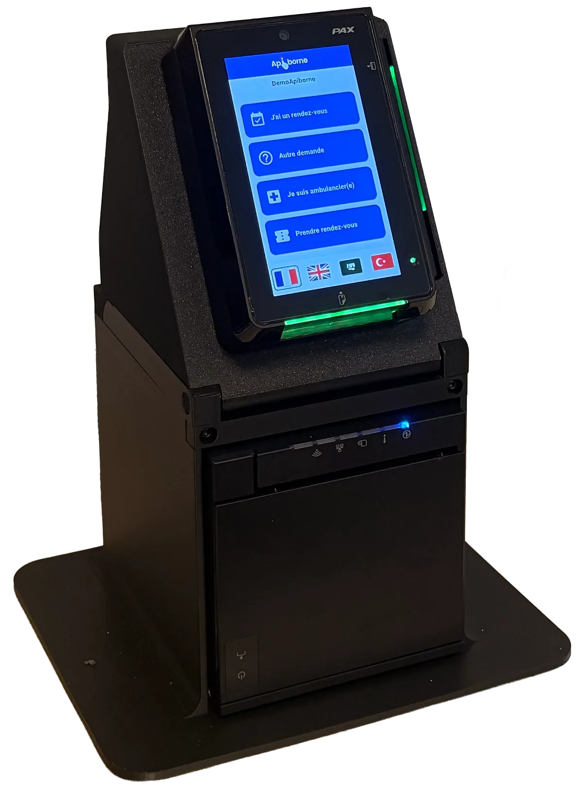 Mini-borne Apiborne posée sur un comptoir